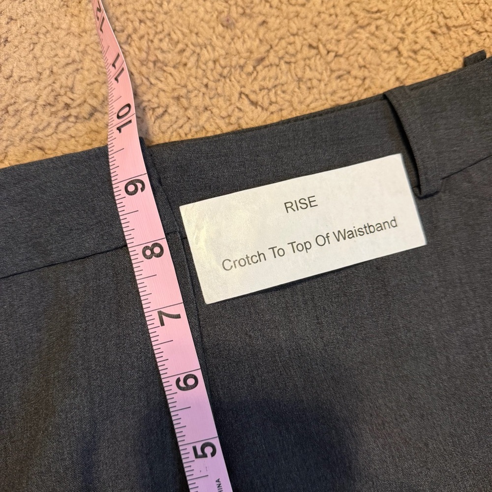 Worthington | Modern Fit Dark Gray Trousers Dress Pants Slacks Women's Size 12PS - Picture 15 of 16